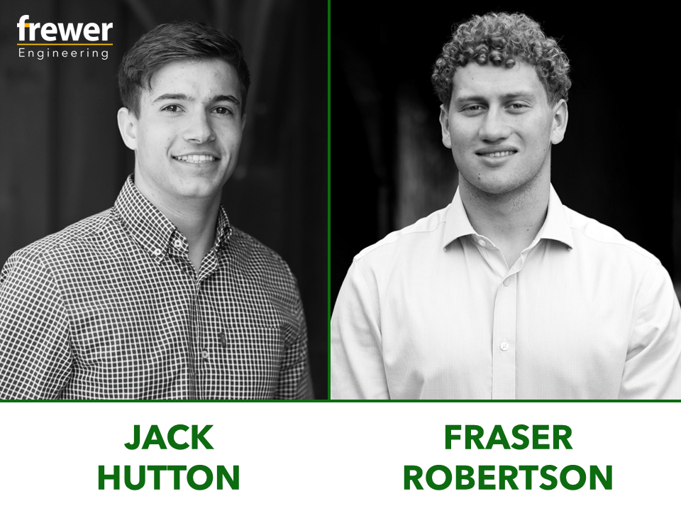 Placement students Jack Hutton and Fraser Robertson