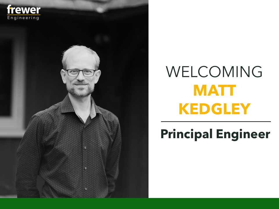 Matt Kedgley, Principal Engineer at Frewer Engineering